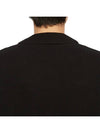 Heart Logo V Neck Wool Cardigan Black - AMI - BALAAN 8