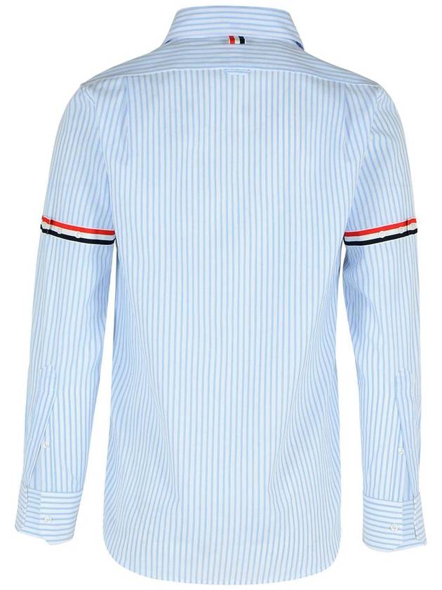 Thom Browne 'Armband' Light Blue Cotton Shirt - THOM BROWNE - BALAAN 3