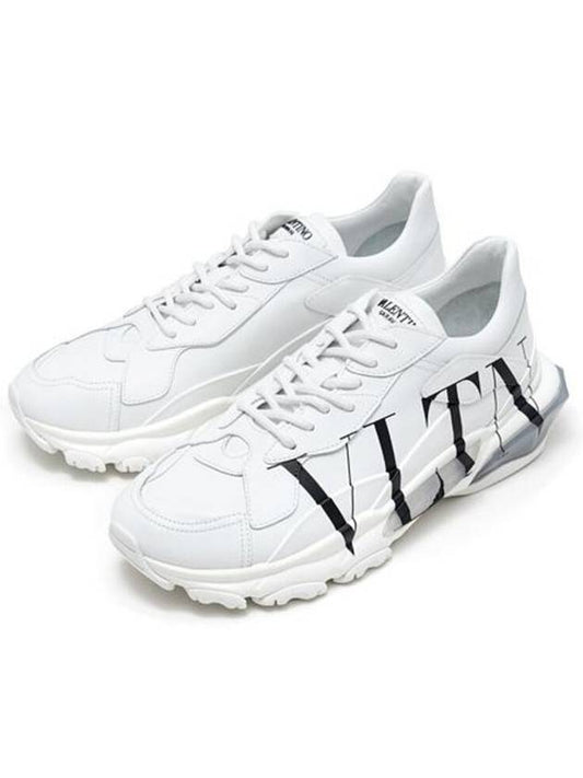 Mens Bounce Logo Sneakers White - VALENTINO - BALAAN 2