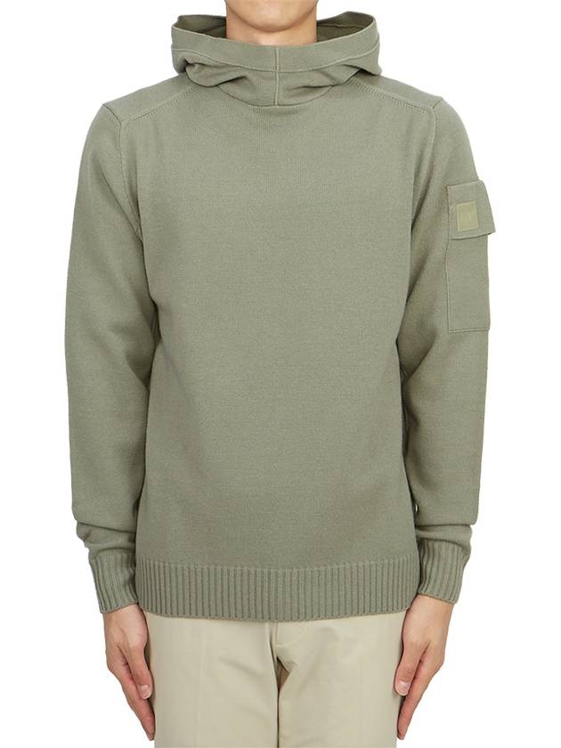 Metropolis Hooded Knit Top Green - CP COMPANY - BALAAN 2