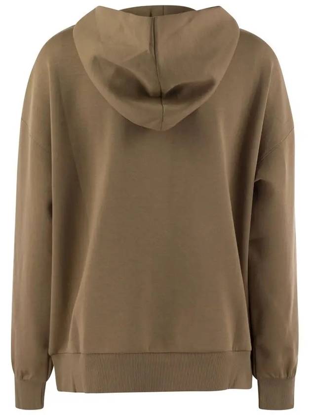 SAPORE logo embroidery hoodie camel 2429946031 004 - MAX MARA - BALAAN 3