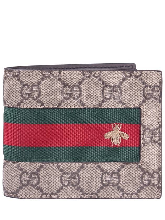 GG Web Supreme Bee Bicycle Wallet Beige - GUCCI - BALAAN 2