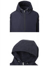 1A00047 54A91 74S MOYSE logo patch taping hooded zipup jacket blue navy men's jacket TJ - MONCLER - BALAAN 5