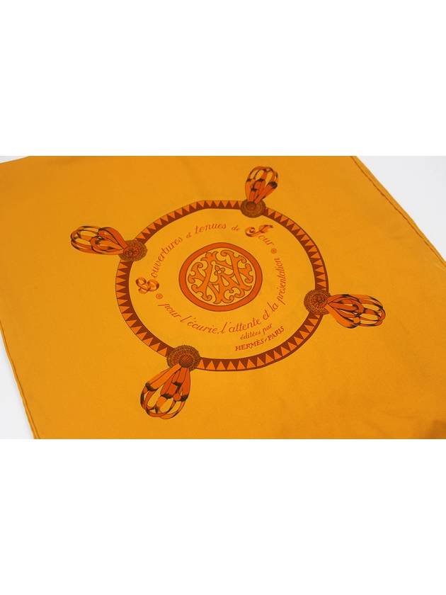 Silk Women Scarf Horse Stole Muffler Orange - HERMES - BALAAN 3