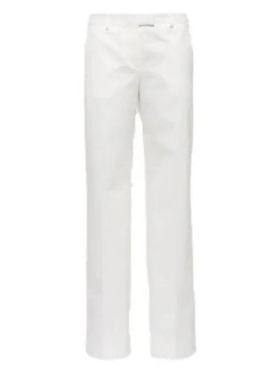 Cotton Chino Straight Pants White - MIU MIU - BALAAN 2