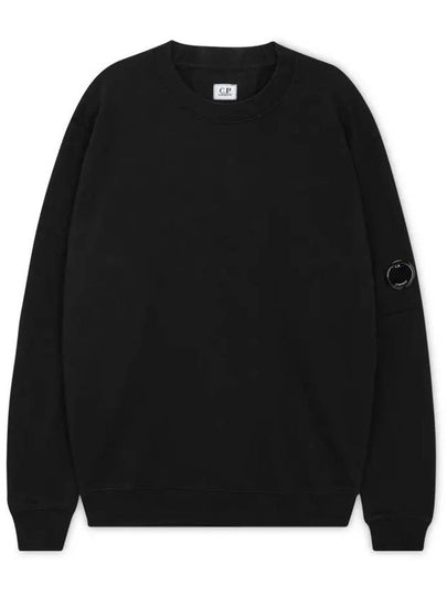 Diagonal Raised Fleece Lens Sweatshirt Black - CP COMPANY - BALAAN 2