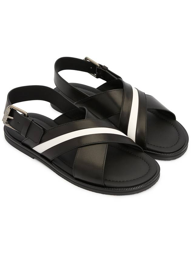 Jamilo strap leather sandals black - BALLY - BALAAN 4