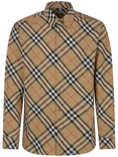 Vintage Check Long Sleeve Shirt Beige - BURBERRY - BALAAN 2