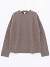 Intrecciato Wool Knit Top Riverbed - BOTTEGA VENETA - BALAAN 3