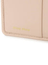 Matelasse Leather Half Wallet Light Pink - MIU MIU - BALAAN 6