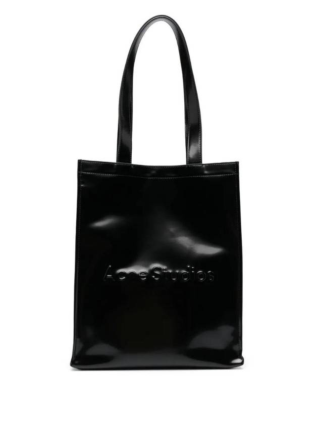 Embossed Logo Tote Bag Black - ACNE STUDIOS - BALAAN 1