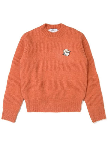 Bucket point round sweater ORANGE WOMAN - MALBON GOLF - BALAAN 1