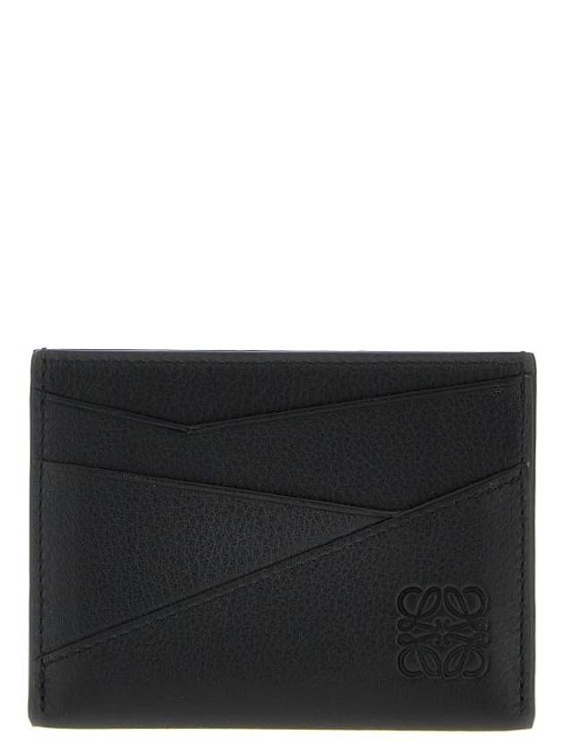 Puzzle Edge Plain Classic Calfskin Card Wallet Black - LOEWE - BALAAN 2