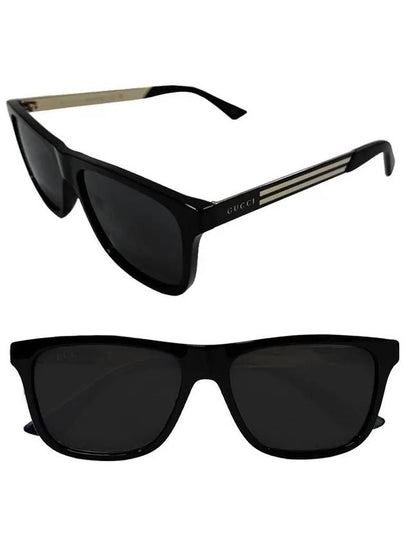 Rectangle Acetate Sunglasses Black - GUCCI - BALAAN 2