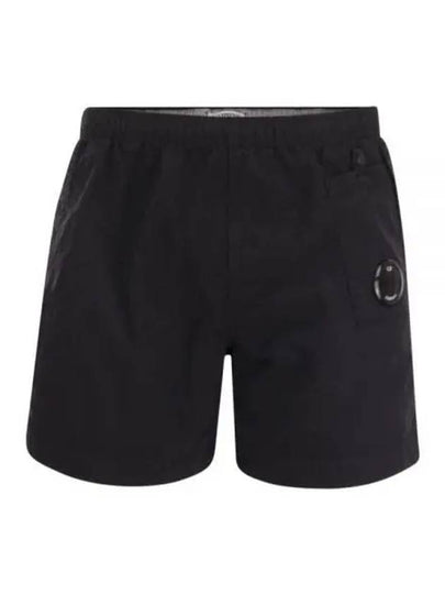 Light Fleece Regular Shorts Black - CP COMPANY - BALAAN 2