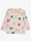 Wonder Horse All Over Long Sleeve T Shirt B224AC011 Italian Kids - BOBO CHOSES - BALAAN 2