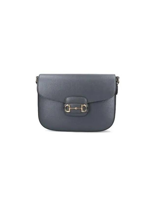 Horsebit Leather Shoulder Bag Grey - GUCCI - BALAAN 2