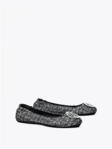 Mini travel ballet shoes silver confetti gunmetal domestic product - TORY BURCH - BALAAN 1