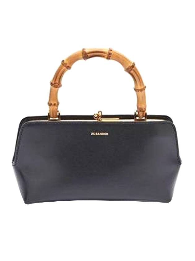 Goji Bamboo Mini Tote Bag Black - JIL SANDER - BALAAN 3