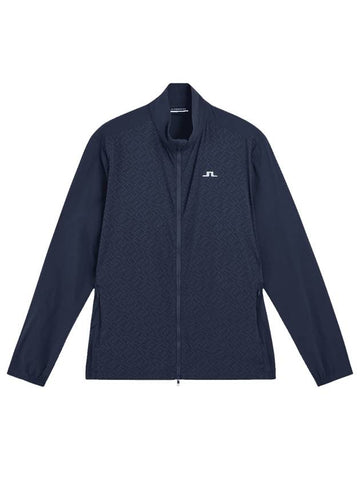 Men's Jay Golf Zip-Up Jacket Navy - J.LINDEBERG - BALAAN 1