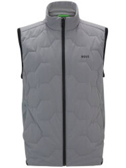 Regular Fit Padded Vest Grey - HUGO BOSS - BALAAN 2