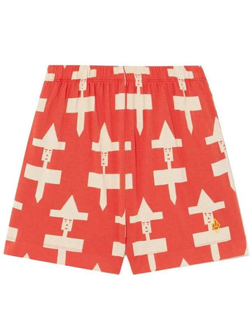 Kids Geometric Print Short Pants S23021 251AH - THE ANIMALS OBSERVATORY - BALAAN 1