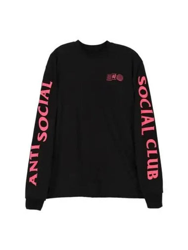 Anti Social Club K Sign Long Sleeve T Shirt Black - ANTI SOCIAL SOCIAL CLUB - BALAAN 1