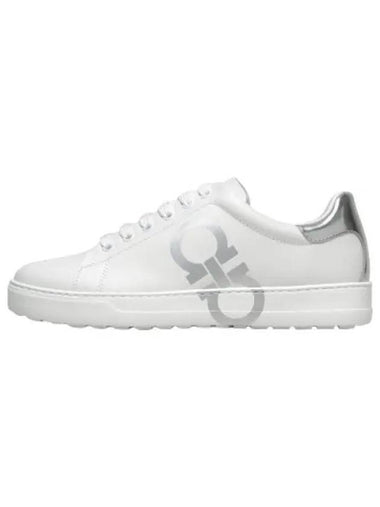 Ferragamo Gancini Sneakers White - SALVATORE FERRAGAMO - BALAAN 1