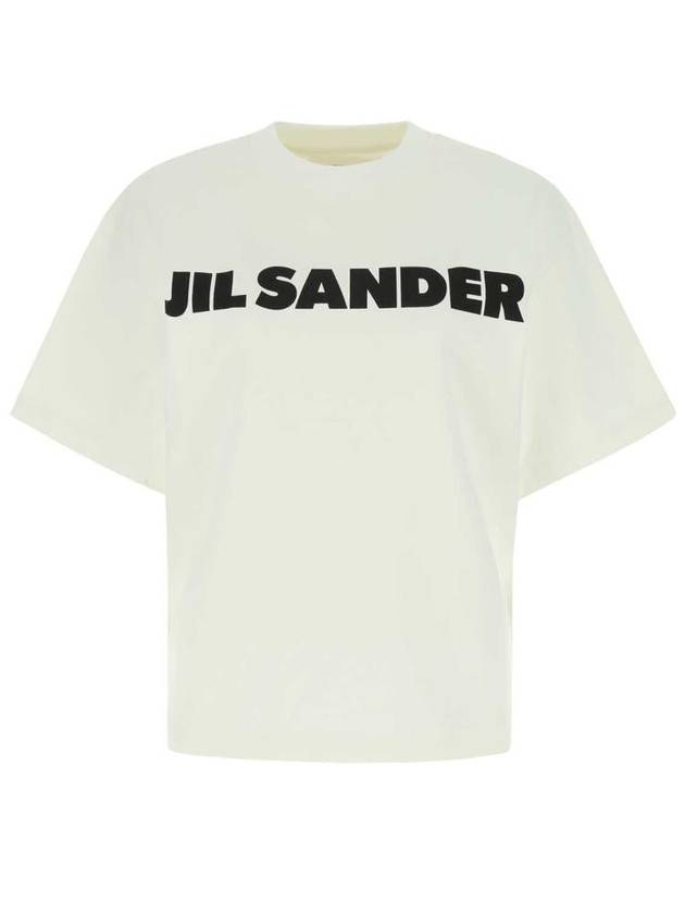 Logo T-Shirt Porcelain - JIL SANDER - BALAAN 2