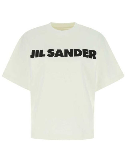 Logo T-Shirt Porcelain - JIL SANDER - BALAAN 2