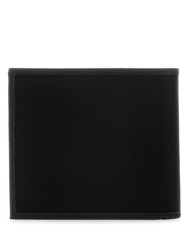 Triangle Logo Re-Nylon Half Wallet Black - PRADA - BALAAN 5