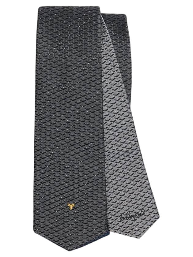 Eldridge Bicolor Silk Tie Grey - GOYARD - BALAAN 1