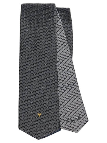 Eldridge Bicolor Silk Tie Grey - GOYARD - BALAAN 1