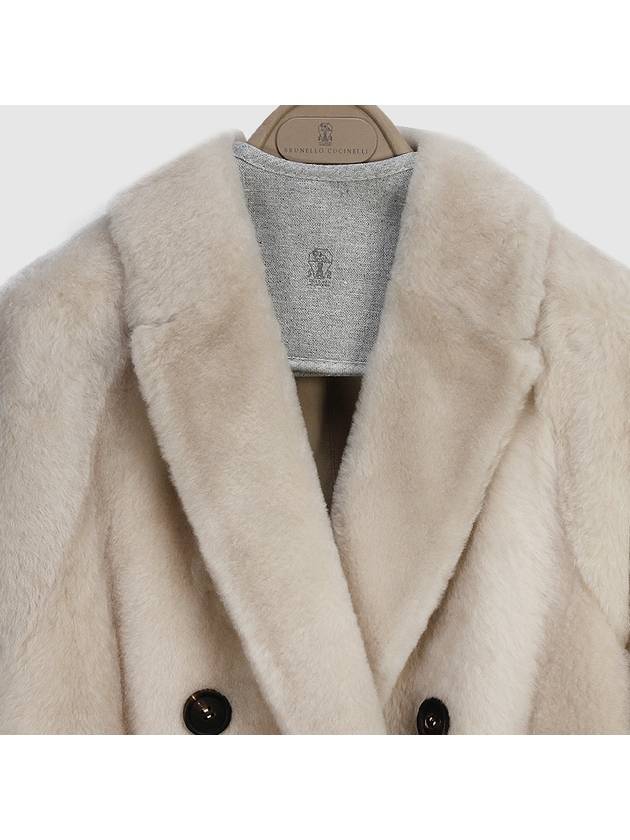 Reversible Shearing Coat Beige - BRUNELLO CUCINELLI - BALAAN 6