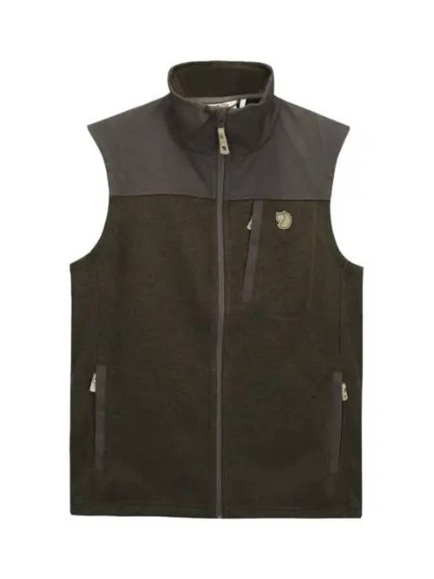 Men s Buck Fleece Vest Dark Olive - FJALL RAVEN - BALAAN 1