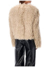 Faustine Cropped Shearing Ecru - ISABEL MARANT - BALAAN 3