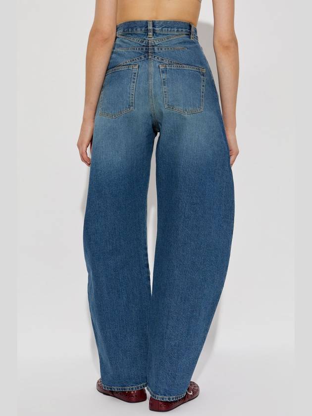 Alaïa Loose Fit Jeans, Women's, Blue - ALAIA - BALAAN 4