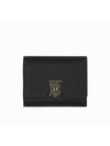 Monogram Motif Grainy Leather Folding Wallet Black - BURBERRY - BALAAN 2