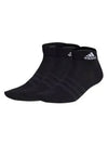 Thin And Light Ankle Socks 3 Pairs Black - ADIDAS - BALAAN 2