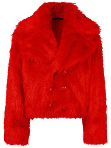 DSQUARED2 'Pop Fox' Red Acrylic Blend Jacket - DSQUARED2 - BALAAN 1