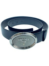 2C4214 035 F0002 logo buckle black leather belt - PRADA - BALAAN 3