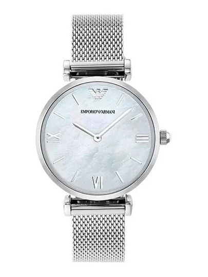 Women's Gianni Mother Of Pearl Dial Metal Watch Silver - EMPORIO ARMANI - BALAAN 2