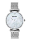 Women's Gianni Mother Of Pearl Dial Metal Watch Silver - EMPORIO ARMANI - BALAAN 6