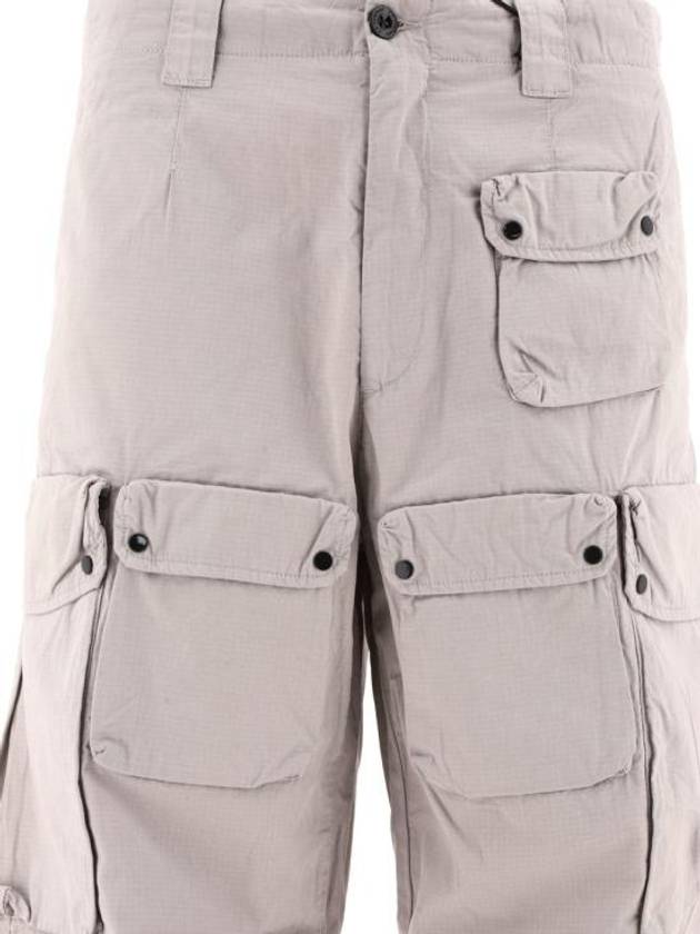 Rip-Stop Loose Utility Cargo Straight Pants Grey - CP COMPANY - BALAAN 4