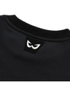 Golf wear brushed round neck golf t-shirt WB21FAWT04BK black - WHITEBALL - BALAAN 5