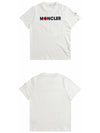 8C00008 829HP 034 Front Logo Short Sleeve TShirt Ivory Men's TShirt TTA - MONCLER - BALAAN 4