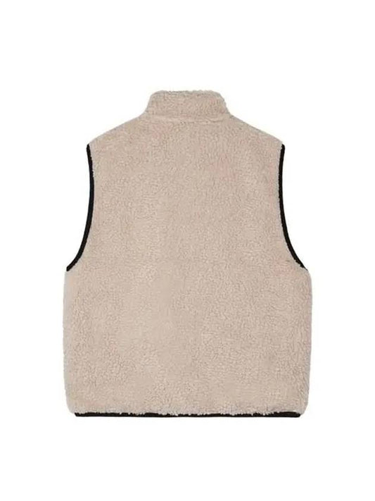 Unisex Sherpa Reversible Vest Beige 118528 1032 - STUSSY - BALAAN 2