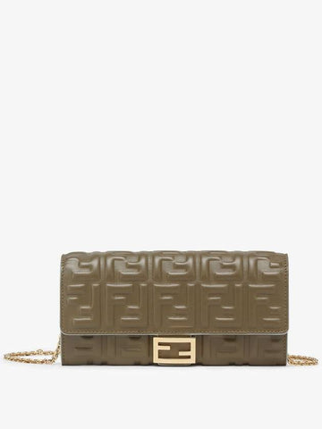 FENDI BAGUETTE CONTINENTAL WALLET WITH CHAIN - FENDI - BALAAN 1