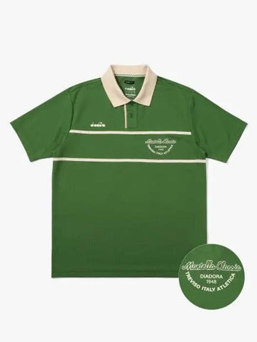 Diadora Montello Collar T Shirt OLIVE - DIADORA - BALAAN 1