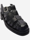 Leather Fisherman Sandals Black - AMI - BALAAN 5